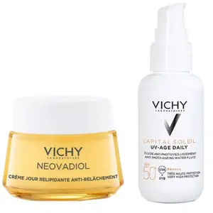 Vichy Routine Ménopause Crème de Jour Post-Ménopause Neovadiol 50ml & Capital Soleil UV-Age SPF 50+40ml pas cher