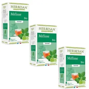 Herbesan Infusion Mélisse Bio 20 sachets Lot de 3 pas cher