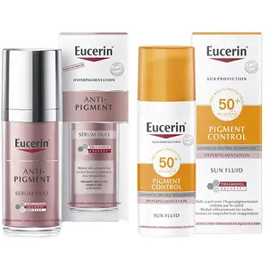 Eucerin Anti-Pigment Sérum Duo 30ml + Sun Pigment Control Fluide SPF 50+ 50ml - Duo Anti-Taches Brunes pas cher