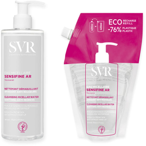 SVR Sensifine Eau Micellaire 400ml + Eco-Recharge 400ml Démaquillant Peaux Sensibles pas cher