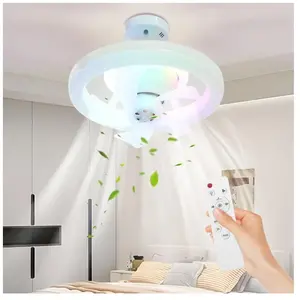 ANDYOU Ventilateurs Plafond avec Lumière, Ventilateur Silencieux Plafo... pas cher