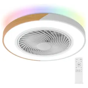 ANDYOU Ventilateur Plafond, Ventilateur Plafond avec Lampe LED, 6 Vite... pas cher