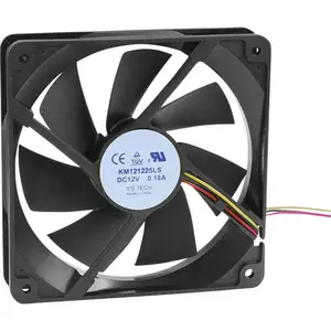 YS TECH KM121225LS(1A1) Axiaalventilator 12 V/DC 65.22 m³/h (l x b x h... pas cher