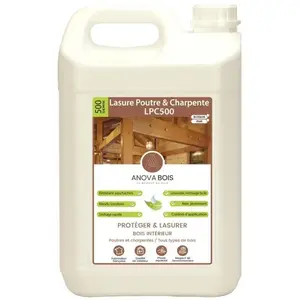 ANOVA BOIS Lasure Poutre & Charpente LPC500 - Brillant - 5L