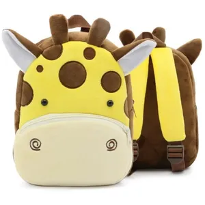 Sac à Dos Cartoon Animal Cartable Sac d'école Maternelle Animaux 3D Léger pour Enfant Fille Garçons  Bébé 1~4 Ans, GirafeVendu parcdiscount