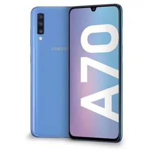 Samsung Galaxy A70-A705FN/DS - Double Sim - 128Go, 6Go RAM - Bleu Clai... pas cher