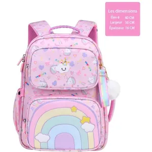 ORGANGONFAND Cartable Fille Primaire Sac à Dos Scolaire Sac d'École Ca... pas cher
