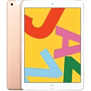 Apple iPad 7 (2019) Wifi+4G - 128 Go - Or - Reconditionné - Très bon état pas cher