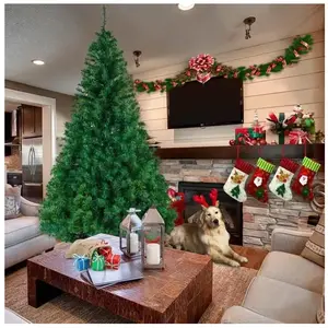 ALIGHTUP Sapin de Noël Artificiel avec Support de Fer 210cm Décoration fêtes Arbre de noël 1100 Branches - Vert pas cher