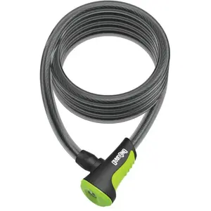 Onguard Kabelslot Coil Neon 180 Cm X 12 Mm Zwart/groen pas cher