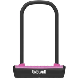U-lock Neon STD - ONGUARD - 115 x 230 x 11 mm - Rose - Vélo loisir - Adulte - Mixte pas cher