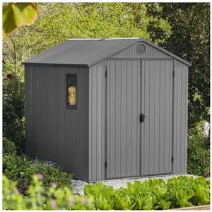 Keter Darwin 68 Tuinhuis - 190x244x221cm - Grijs pas cher