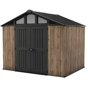 Abri de jardin Stronghold 108 - 77m2 - Aspect bois - KETER pas cher