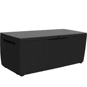 Keter Boîte de rangement de jardin Capri 302 L Anthracite 407756 pas cher