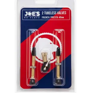 2x Joe's No Flats Tubeless Ventielen 32mm / 48mm - 48mm pas cher
