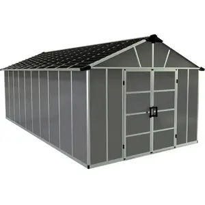 Palram Palram - Abri De Jardin 11x21.3 Pieds Gris Anthracite Avec Plan...Vendu parrakuten