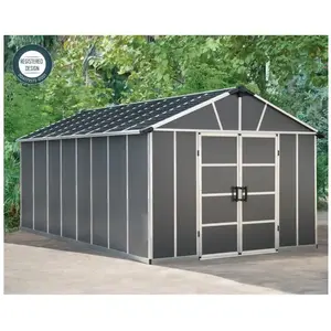Comparateur de prix : Palram - Canopia | Abri de jardin Yukon 17.2m² Gris