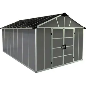 Palram Palram - Abri De Jardin 11x17.2 Pieds Gris Anthracite Avec Plan...Vendu parrakuten