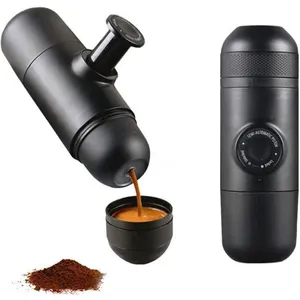 Manuel Cafetière main machine à expresso mini-pot de café machine à ca... pas cher