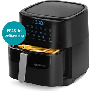 Champion Friteuse à air chaud XL céramique 5,5 l 1800 W AF600 noir, Fr... pas cher