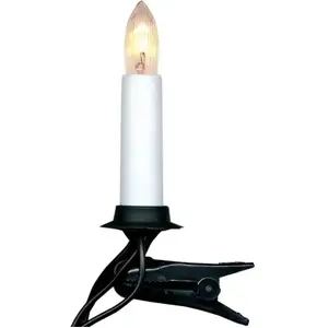 LED kaarsjes voor kerstboom -16,8m -25 lampjes -lichtkleur: Warm Wit -met stekker -Kerstdecoratie