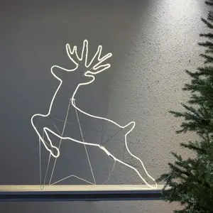 Star Trading 2D LED Rendier - 87x100cm