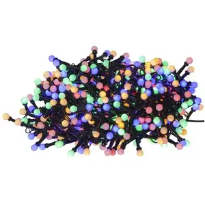 Kerstboomverlichting LED Multi Berry mini 14 meter -div lichtstanden -700 lampjes -Ook geschikt voor buiten -lichtkleur: RGB -met stekker -Kerstdecoratie pas cher