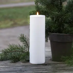 Star LED Buitenkaars - Realistische Vlameffecten, 6-Uurs Timer, Weerbe... pas cher