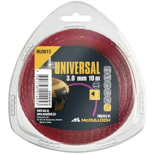 Universal Fil nylon - MCCULLOCH - NLO015 - Diamètre 3 mm - 10 mètres - Réduction de bruit pas cher