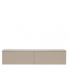 Drawer Meuble TV Design Frihamn 160cm Beige pas cher