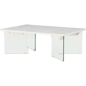 Comparateur de prix : Table Basse 120 X 80 Cm Pieds En Verre Ester
