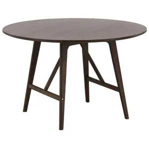 Table à Manger Ronde Kaseidon 100cm Marron pas cher