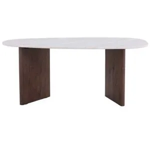 EBUY24 Table de repas ovale 180 x 90 cm GrönvikVendu parcdiscount