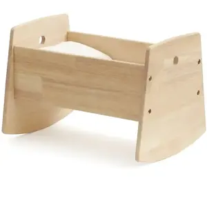 Kids Concept Houten Poppenwieg Naturel pas cher