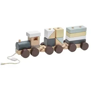Kid's Concept Train blocs de construction avec cubes naturel pas cher