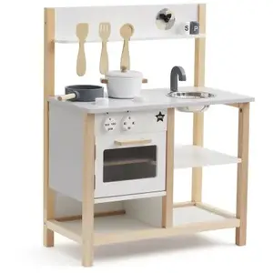 Kid's Concept Cuisine en bois blanche pas cher