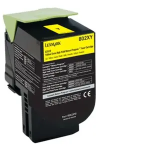 Lexmark 802XY - à rendement extrêmement élevé - jaune - originale - cartouche de toner - LCCP, LRP pas cher