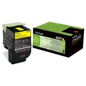 Lexmark 802Y - jaune - originale - cartouche de toner - LCCP, LRP pas cher
