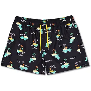 Happy Socks Slip De Bain Boxer Island In The Sun pas cher