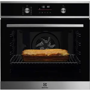 Electrolux Four intégrable 72l 56cm pyrolyse inox/noir - EOF6P66X1 pas cher
