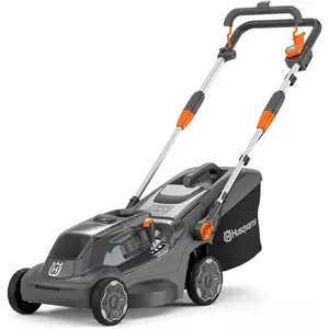 Husqvarna Accu grasmaaier Aspire LC34-P4A, voor 500 m² gazon I elektrische grasmaaier, 30 l opvangbak, 34 cm maaibreedte, compact en opvouwbaar (zonder accu & oplader) pas cher