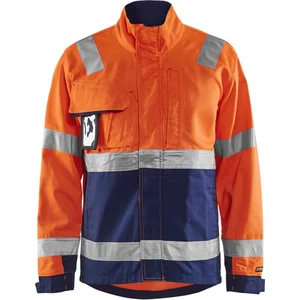 Blåkläder Blaklader Jack High Vis 4064-1811 - High Vis Oranje/Marineblauw - L pas cher