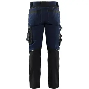 Comparateur de prix : Pantalon artisan Blaklader stretch - 17991860-40-Bleu foncé / noir