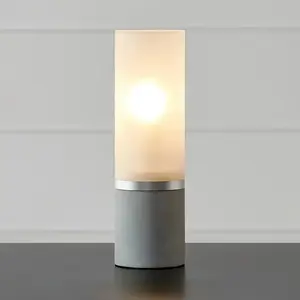 Markslöjd, Lampe de table, MOLO Table 1L 30cm Grey/Frosted pas cher