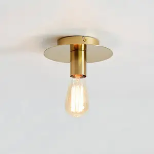 Markslöjd, Applique + plafonnier, PIATTO Ceiling 1L Dark Brass pas cher