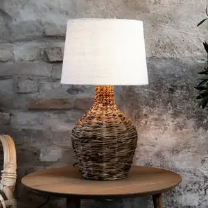 Markslöjd, Lampe de table, Paglia 1 lampe de table Beige/Natural (E27) pas cher
