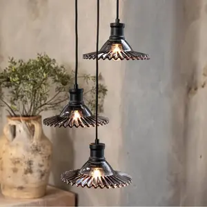 Markslöjd, Suspension, NOVIA Pendant 3L Black/Smoke pas cher