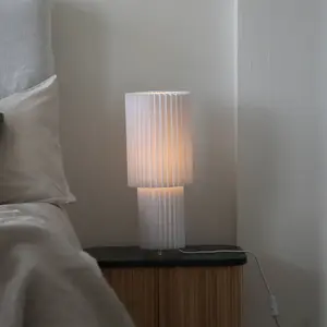 Markslöjd, Lampe de table, CATIS Table 1L 45cm White pas cher