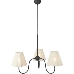 Markslöjd, Suspension, VEYA Pendant 3L Black/Beige (E14)Vendu pargalaxus