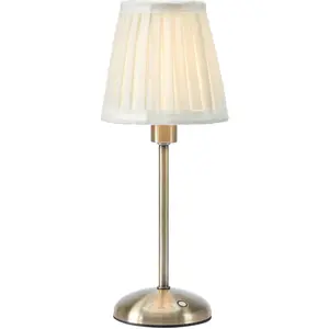 Markslöjd, Lampe de table, ANNO Rechargeable Table Antique Brass/Offwh... pas cher
